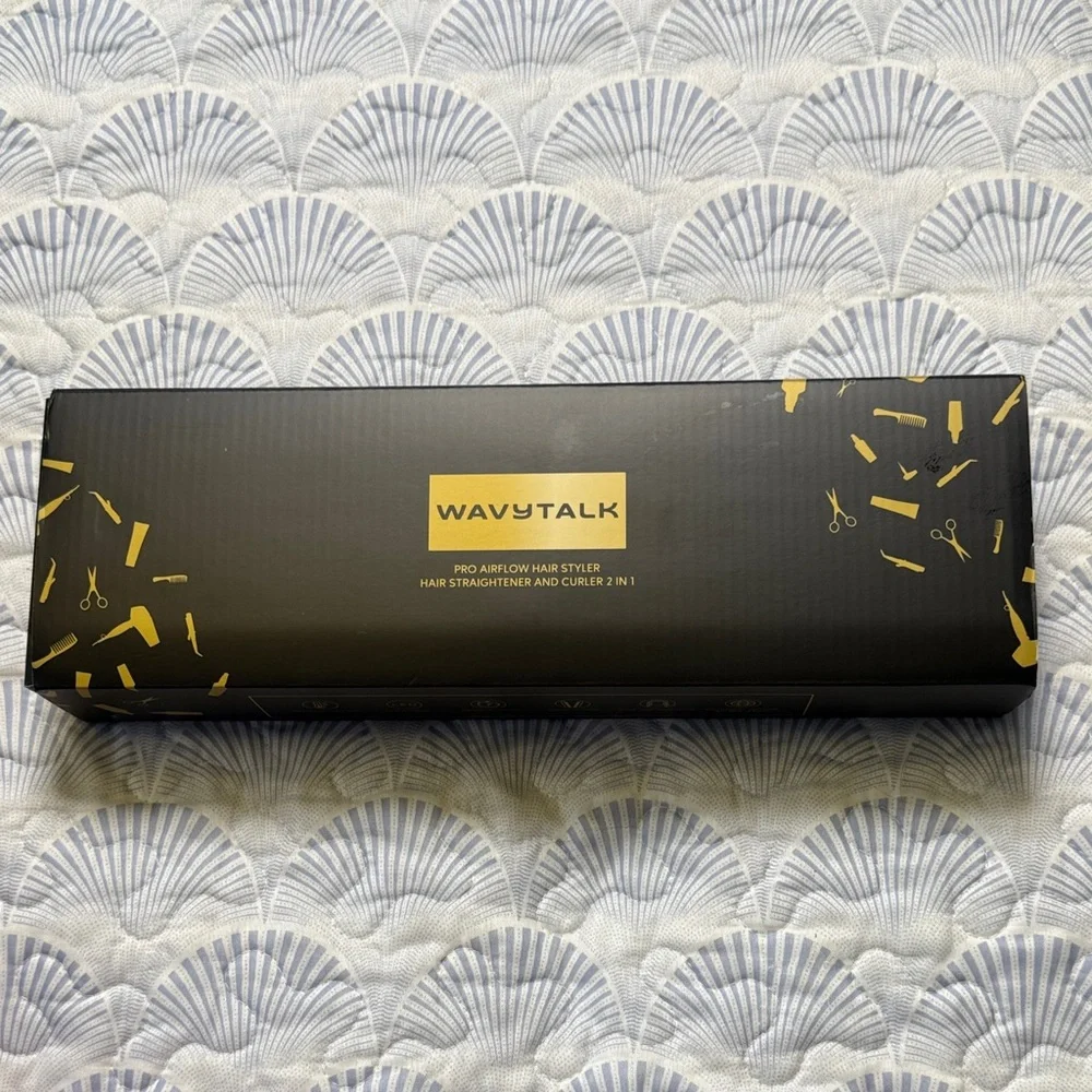 Wavytalk Pro Airflow Hair Styler 2-in-1 Straightener Curler Like New